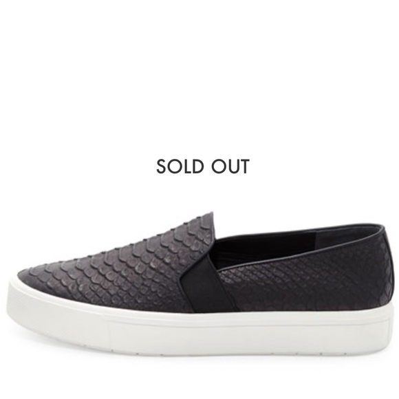 VINCE Berlin Python Embossed Slip-On Sneaker LIKE NEW - Picture 9 of 14